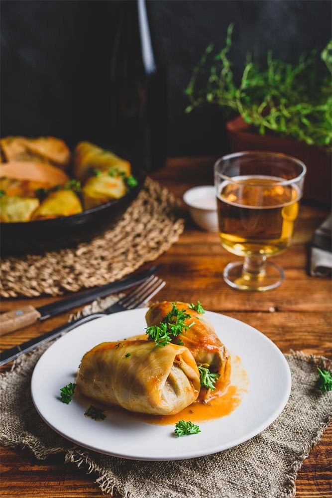 Stuffed Cabbage and Yogurt Sauce Recipe - The Balkan Recipes: A Taste ...